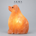 AKMA Dog Shape Pink Salt Lamp