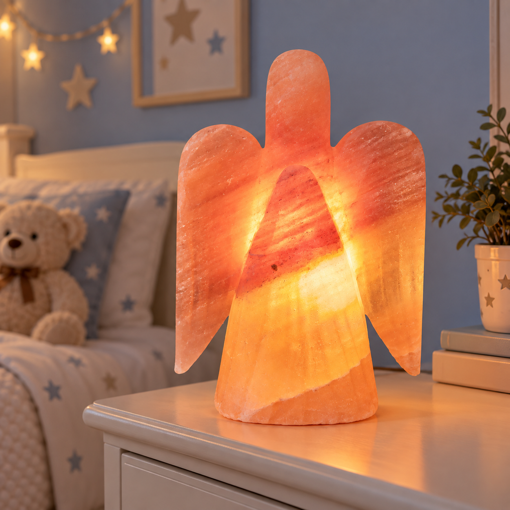 AKMA Angel Shape Pink Salt Lamp