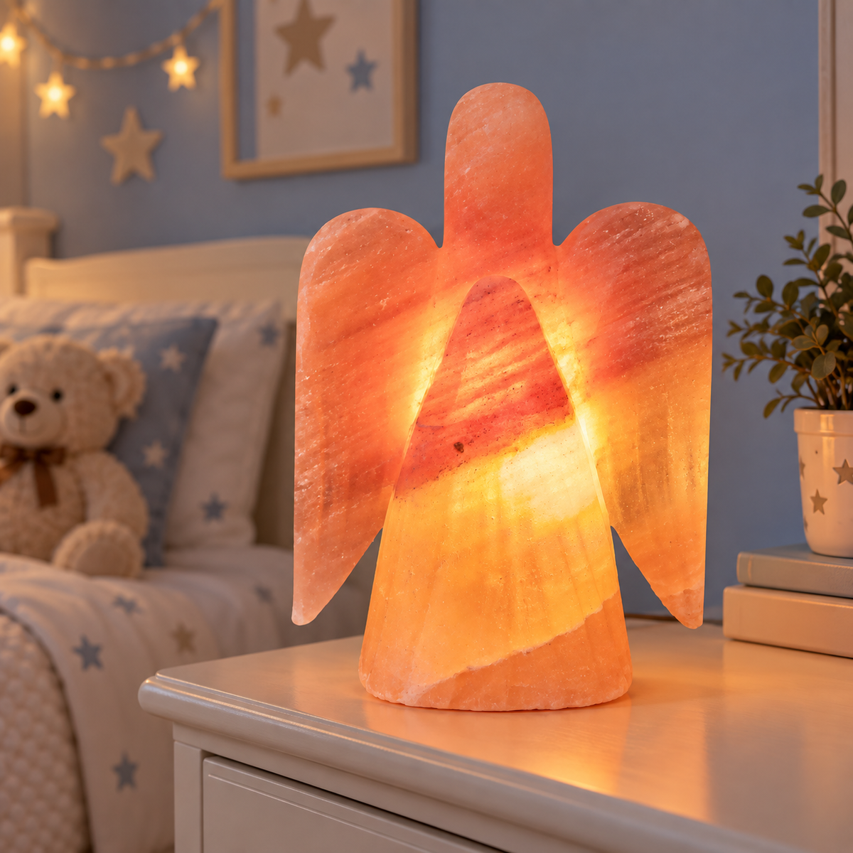 AKMA Angel Shape Pink Salt Lamp