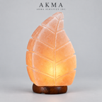 AKMA Leaf Shape Pink Salt Lamp