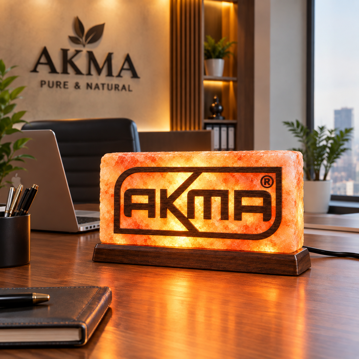 Custom 3D Logo Himalayan Salt Lamp