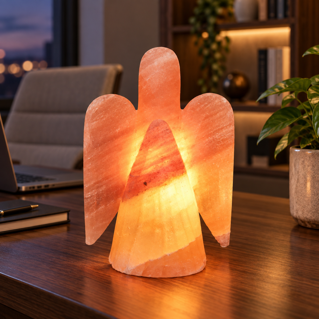 AKMA Angel Shape Pink Salt Lamp