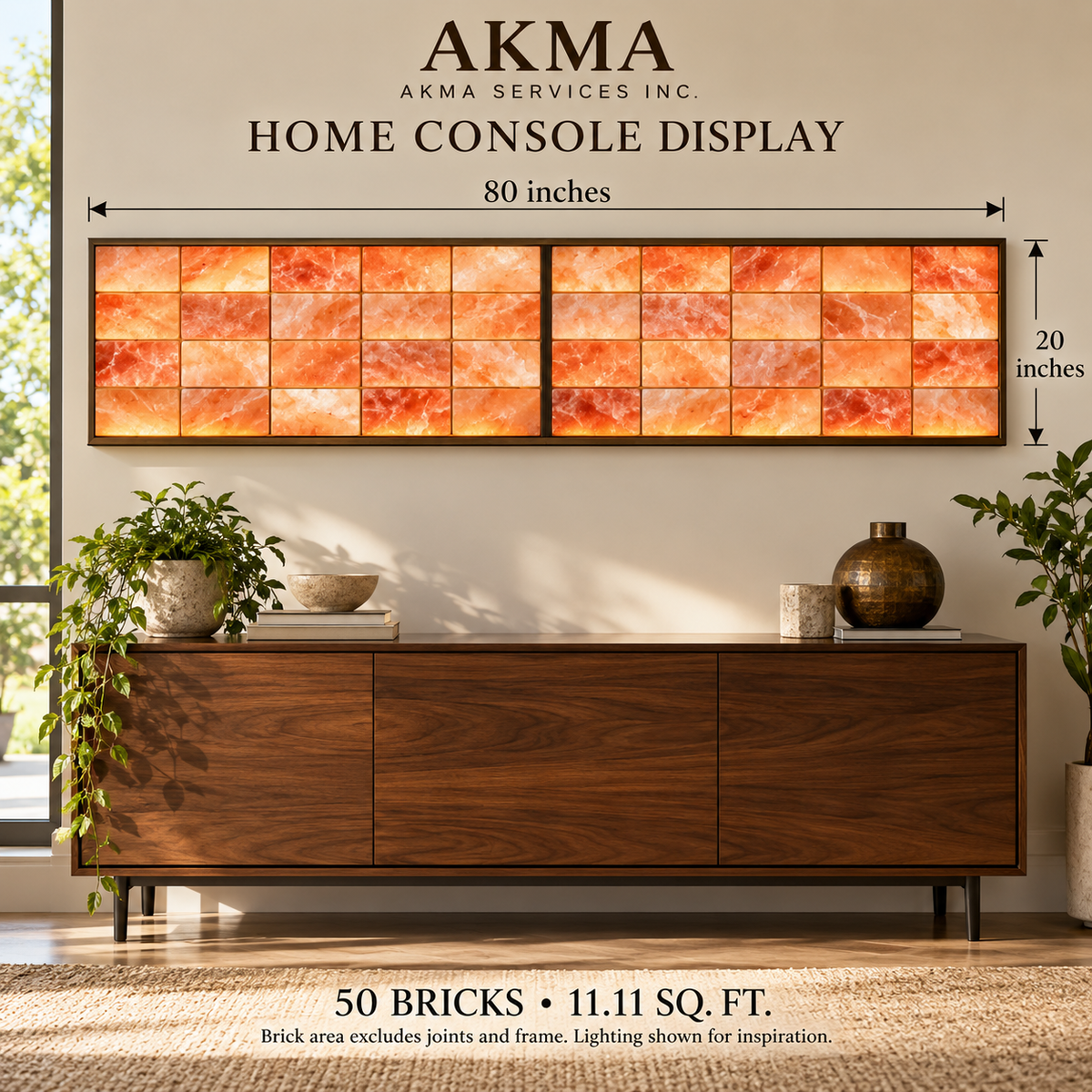 Himalayan Pink Salt Bricks – Pack of 50 | 8 × 4 × 2 Inches