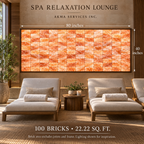 Himalayan Pink Salt Bricks – Pack of 100 | 8 × 4 × 2 Inches