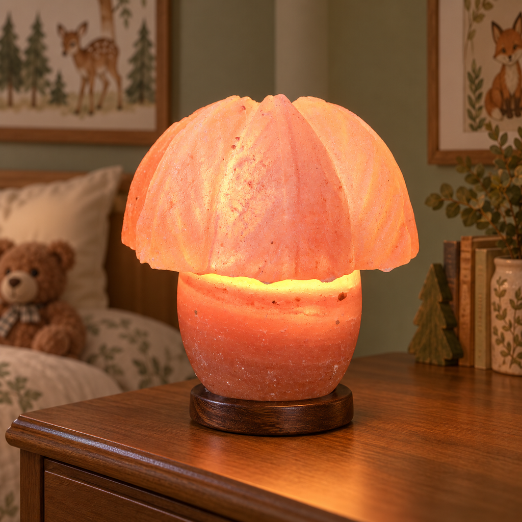 AKMA Mushroom Shape Pink Salt Lamp