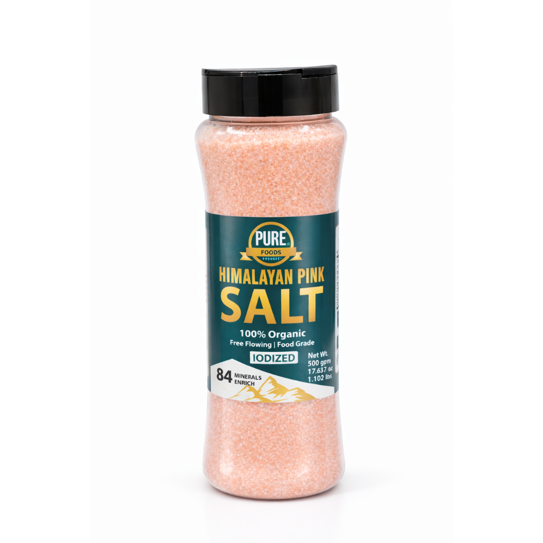 PURE HIMALAYAN PINK SALT FINE | SHAKER BOTTLE 500 g | 17.63 oz | 1.10 lbs