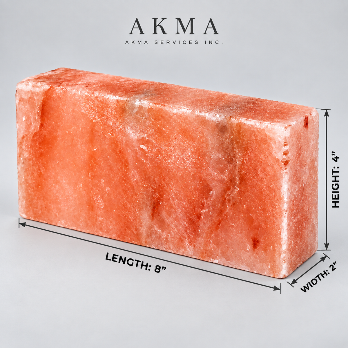 Himalayan Pink Salt Bricks – Pack of 10 | 8 × 4 × 2 Inches