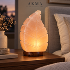 AKMA Leaf Shape Pink Salt Lamp