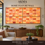 Himalayan Pink Salt Bricks – Pack of 100 | 8 × 4 × 2 Inches